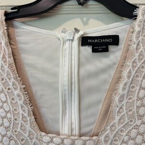 Marciano Cream Textured Dress